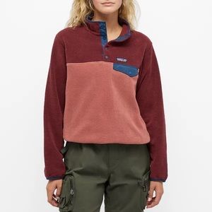 Brand New Patagonia Synchilla Snap-T Pullover in Rosehip